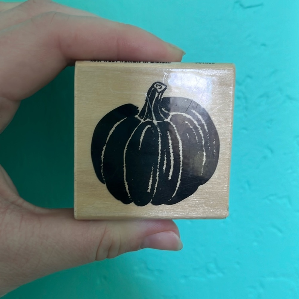 Craft Smart Pumpkin Wooden Stamp